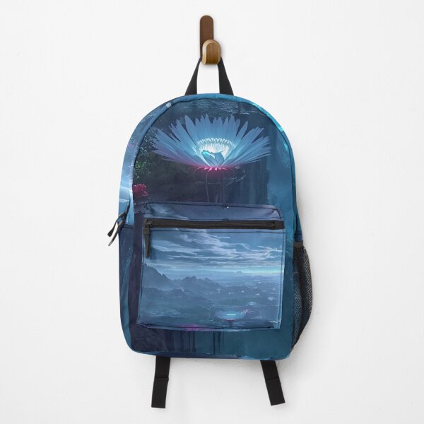Item preview, Celestial Bloom Canyon Bioluminescent Alien Fantasy Landscape designed and sold by Luminous Wilds.