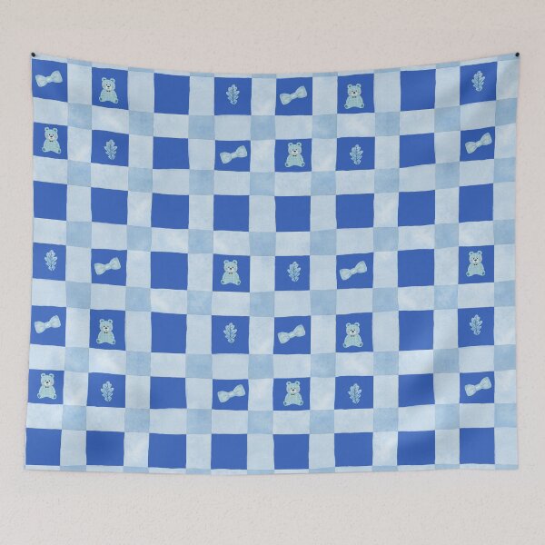 Item preview, Watercolour mediterranean  baby blue designed and sold by BritishDelights.