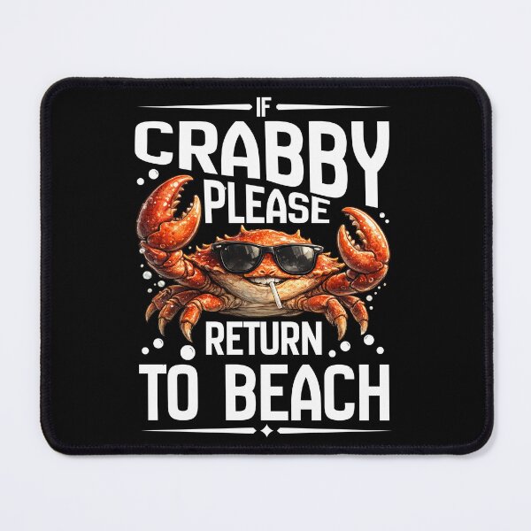 Item preview, If Crabby Please Return To The Beach Funny Coastal Crab Lover Summer Vacation T-Shirt designed and sold by Teetreasure2.