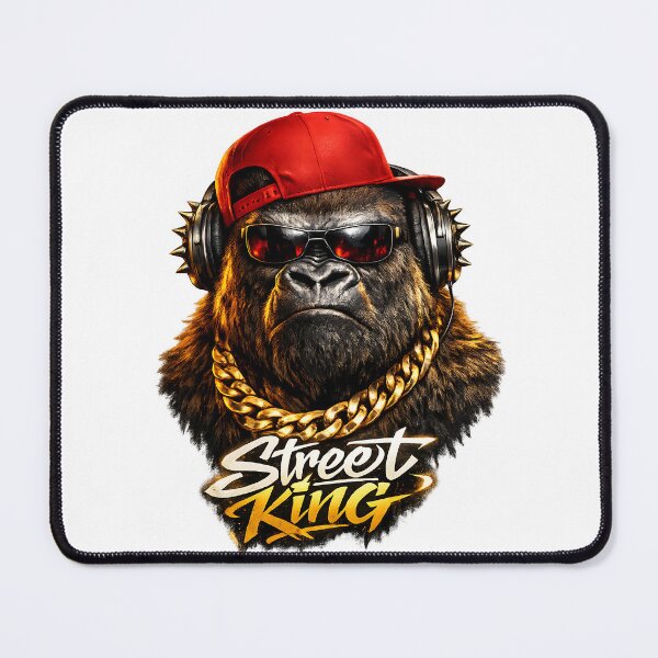 Item preview, Street King Hip Hop Gorilla DJ Gold Chain designed and sold by ZenRave Designs.