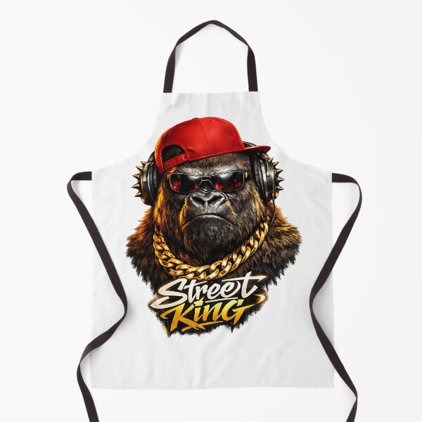 Item preview, Street King Hip Hop Gorilla DJ Gold Chain designed and sold by ZenRave Designs.