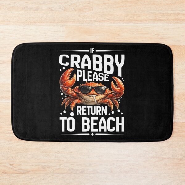 Item preview, If Crabby Please Return To The Beach Funny Coastal Crab Lover Summer Vacation T-Shirt designed and sold by Teetreasure2.