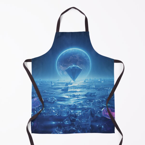 Item preview, Infinite Crystal Ocean Surreal Sci-Fi Fantasy Landscape designed and sold by Luminous Wilds.