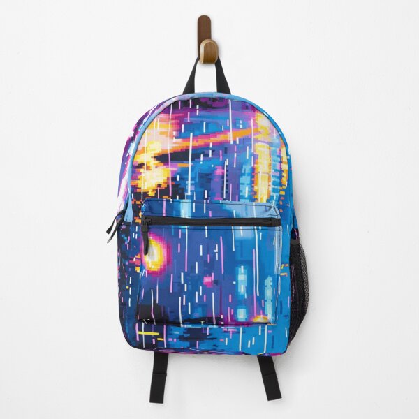 Item preview, Pixelated Rain Lo-Fi Cyberpunk & Retro Gaming designed and sold by STATIC SOUL.
