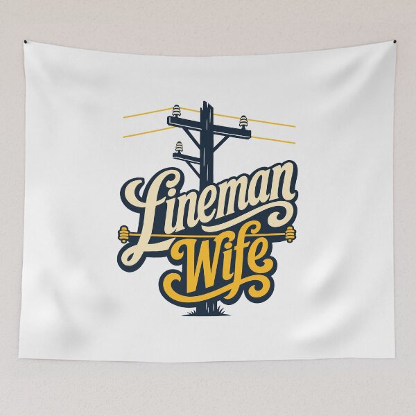 Item preview, Lineman Wife Power Line Spouse Pride Design designed and sold by pirminio.