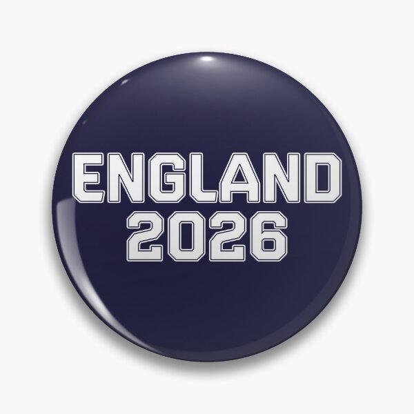 Item preview, England 2026 World Cup (White with Navy & White Outline) designed and sold by STUDIO-72.