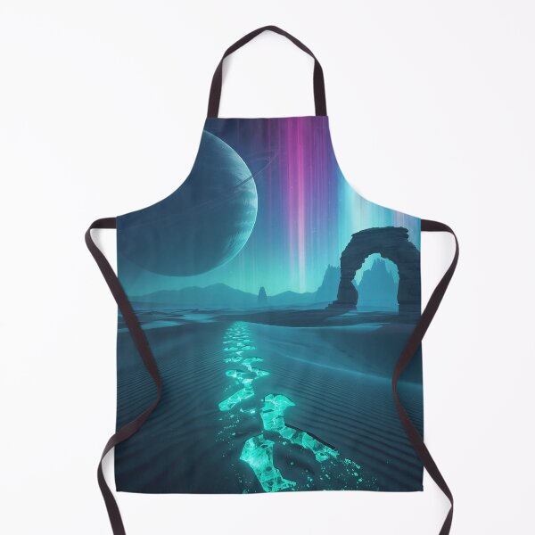 Item preview, Aurora Ring Desert Sci-Fi Fantasy Alien Landscape designed and sold by Luminous Wilds.