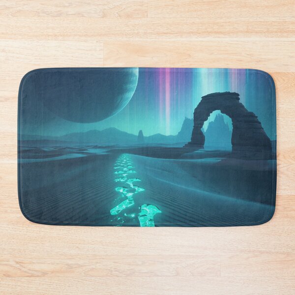 Item preview, Aurora Ring Desert Sci-Fi Fantasy Alien Landscape designed and sold by Luminous Wilds.