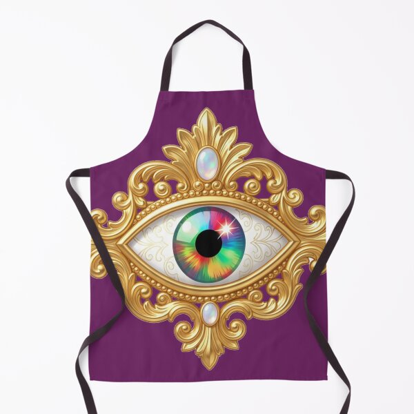 Item preview, Rainbow Eye Gold Baroque Emblem designed and sold by TheUnveiledEye.