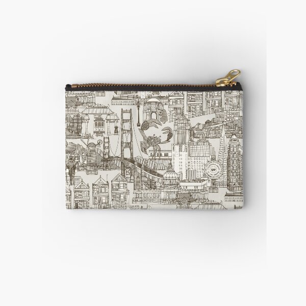 Item preview, San Francisco toile tea brown strong white designed and sold by scrummy.