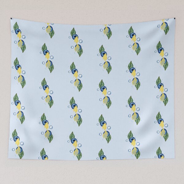 Item preview, Blueberry yellow fish designed and sold by Morningroseshop.