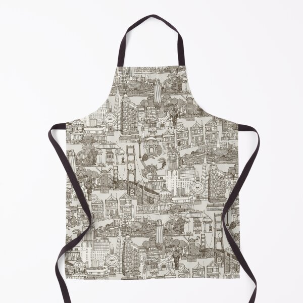 Item preview, San Francisco toile tea brown strong white designed and sold by scrummy.