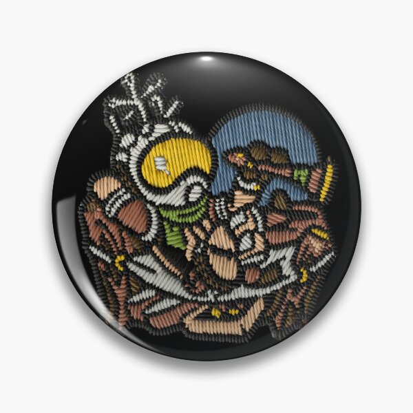 Item preview, Gabbro Embroidery Patch – Cozy Outer Wilds Space Explorer Sticker designed and sold by · GAMING SOUL ·.