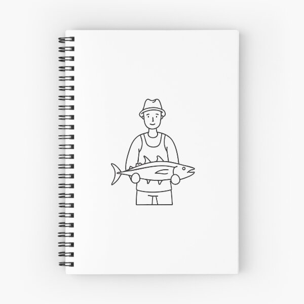 Item preview, Fisherman Holding Fresh Tuna Fish designed and sold by rasagamastore.