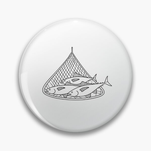 Item preview, Group of Tuna Fish on Fishing Net designed and sold by rasagamastore.