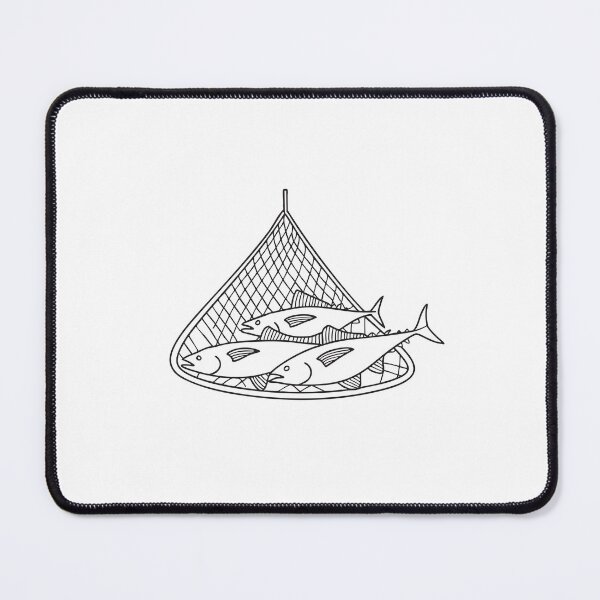 Item preview, Group of Tuna Fish on Fishing Net designed and sold by rasagamastore.
