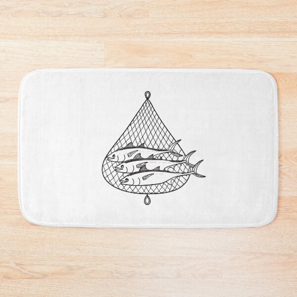 Item preview, Several Tuna Fish on Fishing Net designed and sold by rasagamastore.
