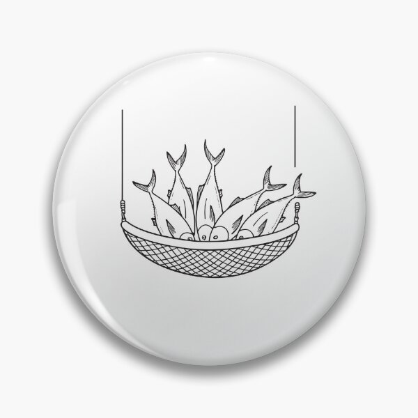 Item preview, Tuna Fish Clustered on Fishing Net designed and sold by rasagamastore.