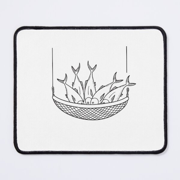 Item preview, Tuna Fish Clustered on Fishing Net designed and sold by rasagamastore.
