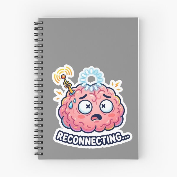 Item preview, Reconnecting... Brain Buffering Loading Sticker designed and sold by CuteRage.