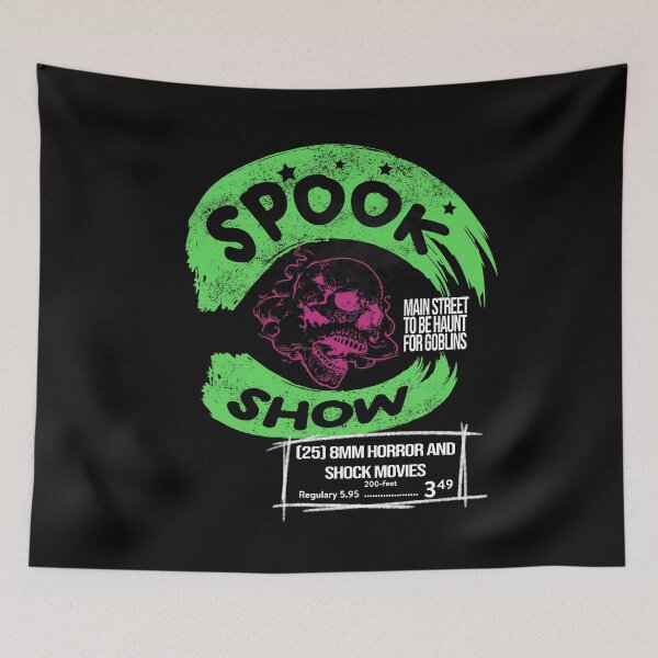 Item preview, Spooky Skull Horror Movie Graphic Tee designed and sold by NaveLiagiba.
