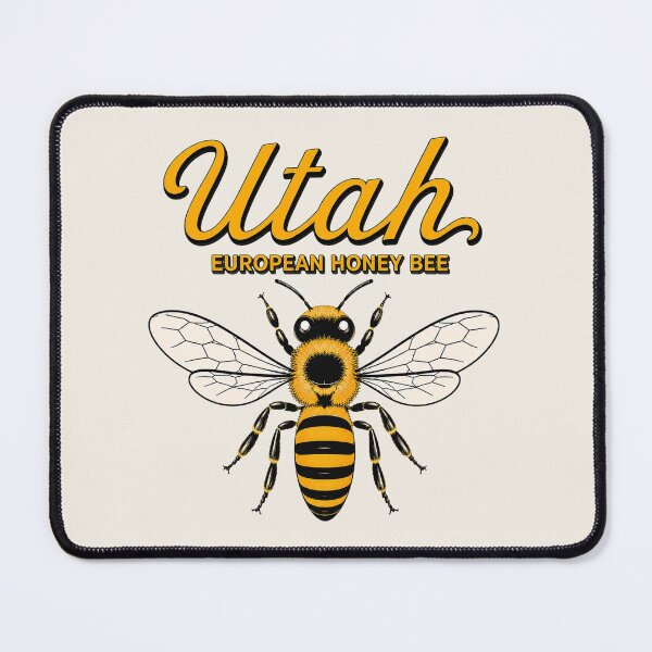 Item preview, Utah European Honey Bee – State Insect Art Print designed and sold by The-Drip-Studio.
