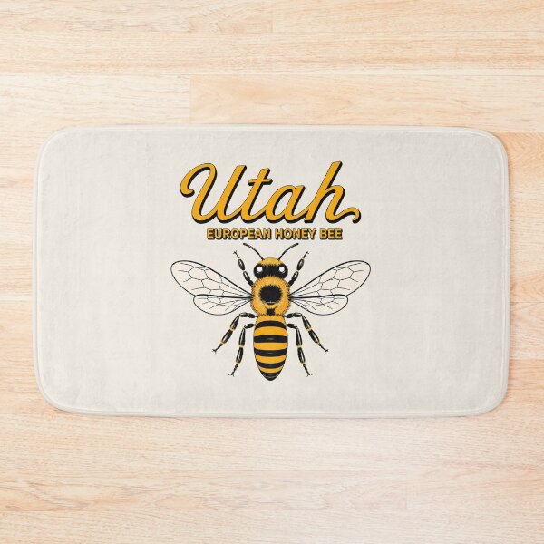 Item preview, Utah European Honey Bee – State Insect Art Print designed and sold by The-Drip-Studio.