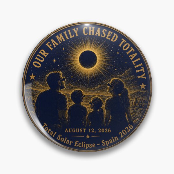 Item preview, Our Family Chased Totality Solar Eclipse Spain 2026 designed and sold by CalmCapy Co.