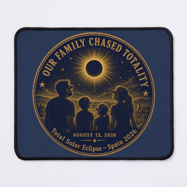 Item preview, Our Family Chased Totality Solar Eclipse Spain 2026 designed and sold by CalmCapy Co.