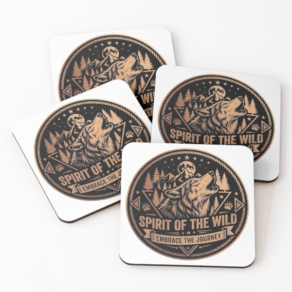 Item preview, Spirit of the Wild Howling Wolf Vintage Emblem designed and sold by Munib320.