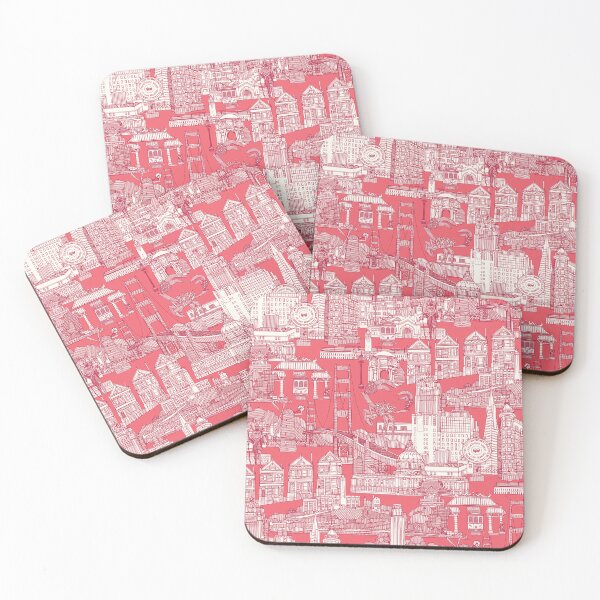 Item preview, San Francisco toile viva magenta rose pink designed and sold by scrummy.