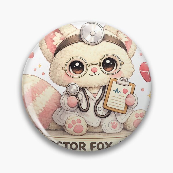 Item preview, Doctor Fox M.D. — Curing With Cuteness designed and sold by Furry-Tales-Co.