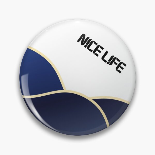 Item preview, Nice Life – Abstract Wave Art Navy Blue designed and sold by N0irNest.