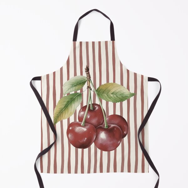 Item preview, Watercolor Cherry Branch on Striped Background designed and sold by HBBS DESIGNS.