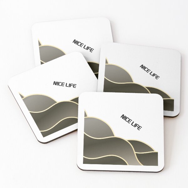 Item preview, Nice Life – Abstract Wave Art Khaki Neutral designed and sold by N0irNest.