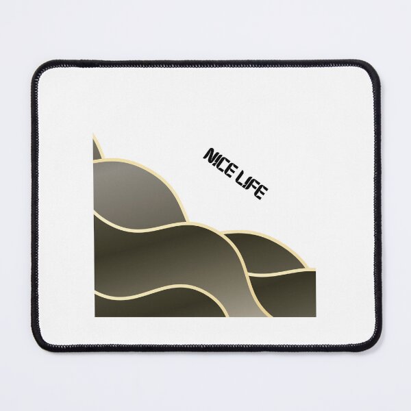 Item preview, Nice Life – Abstract Wave Art Khaki Neutral designed and sold by N0irNest.