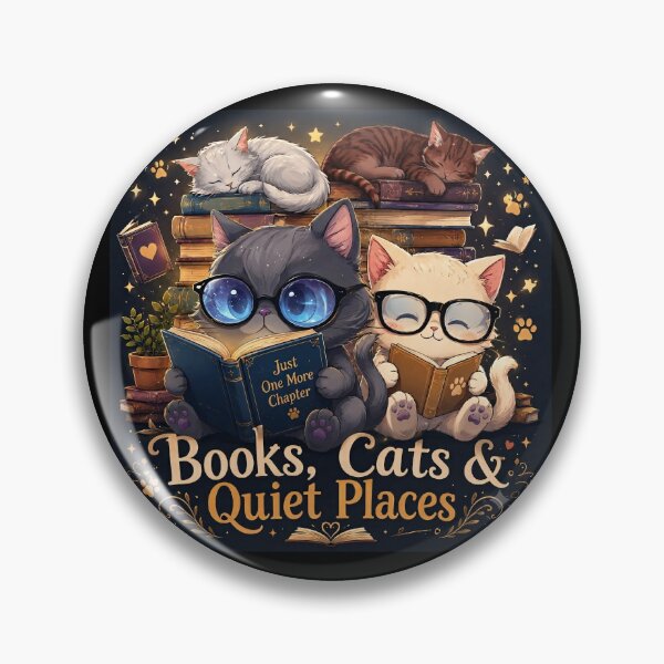 Item preview, Books Cats & Quiet Places - Cute Cats While Reading designed and sold by thirtyonestars.