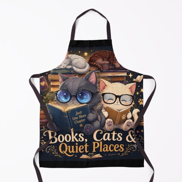 Item preview, Books Cats & Quiet Places - Cute Cats While Reading designed and sold by thirtyonestars.
