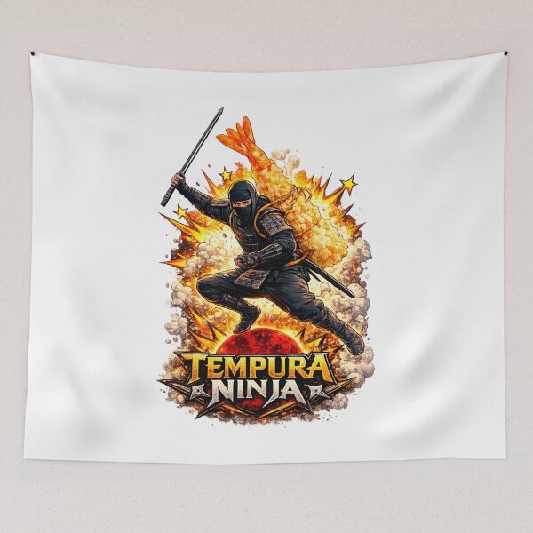 Item preview, TEMPURA NINJA: Frying Evil to Perfection designed and sold by Surreal Characters & Cute Pups.