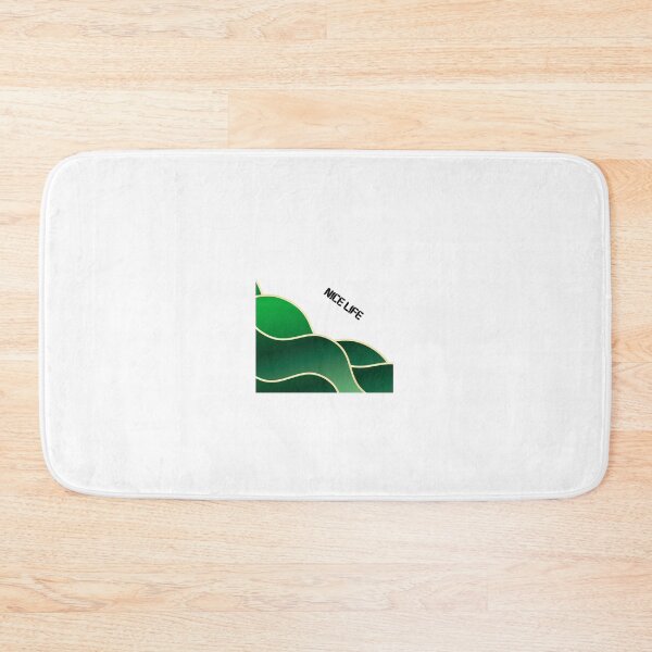 Item preview, Nice Life – Abstract Wave Art Dark Forest Green designed and sold by N0irNest.