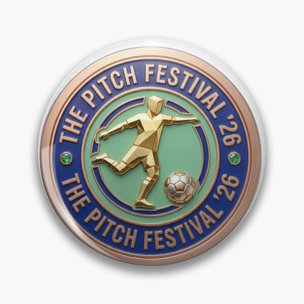 Item preview, The Pitch Festival 2026 Soccer Royal Emblem designed and sold by Fatomfatom.