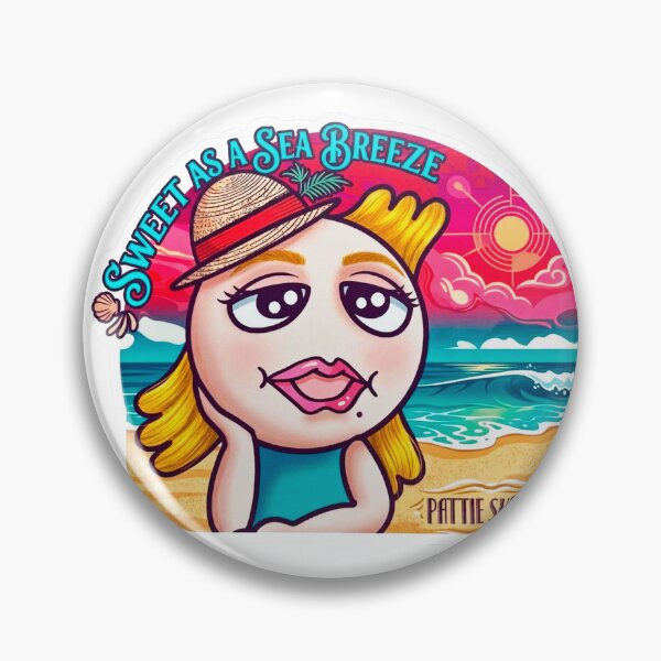 Item preview, Pattie Shrimp: Princess of the Shrimp Kingdom - Coastal Retro Vibe designed and sold by Surreal Characters & Cute Pups.