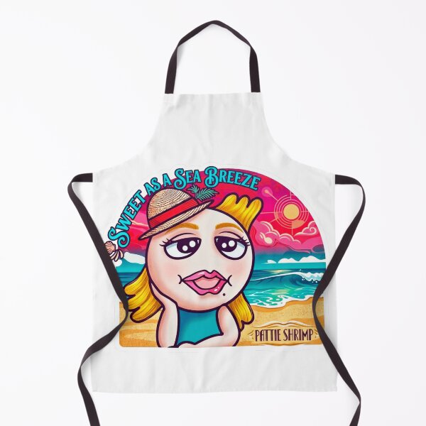 Item preview, Pattie Shrimp: Princess of the Shrimp Kingdom - Coastal Retro Vibe designed and sold by Surreal Characters & Cute Pups.