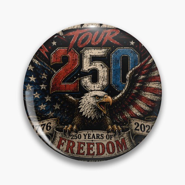 Item preview, Vintage USA Freedom Tour 250 Eagle Rock Poster designed and sold by Imaginationbeyond.
