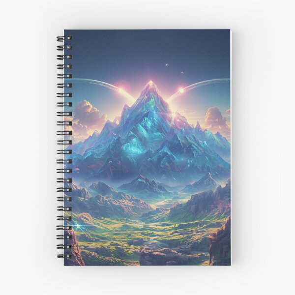 Item preview, Prism Mountains Surreal Sci-Fi Fantasy Landscape designed and sold by Luminous Wilds.