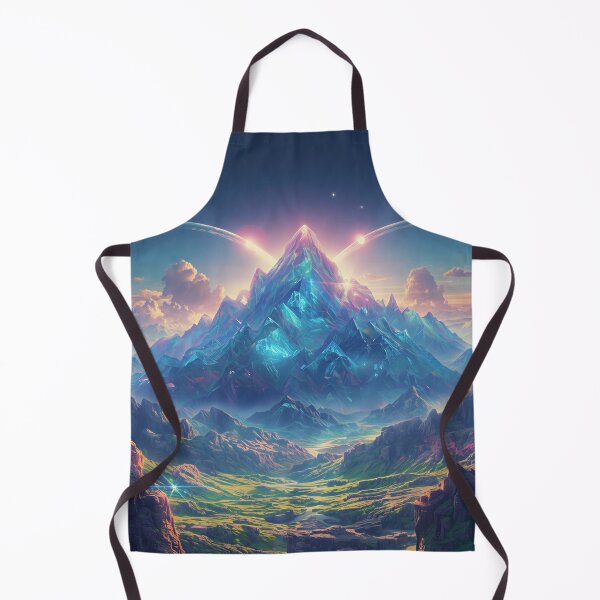 Item preview, Prism Mountains Surreal Sci-Fi Fantasy Landscape designed and sold by Luminous Wilds.