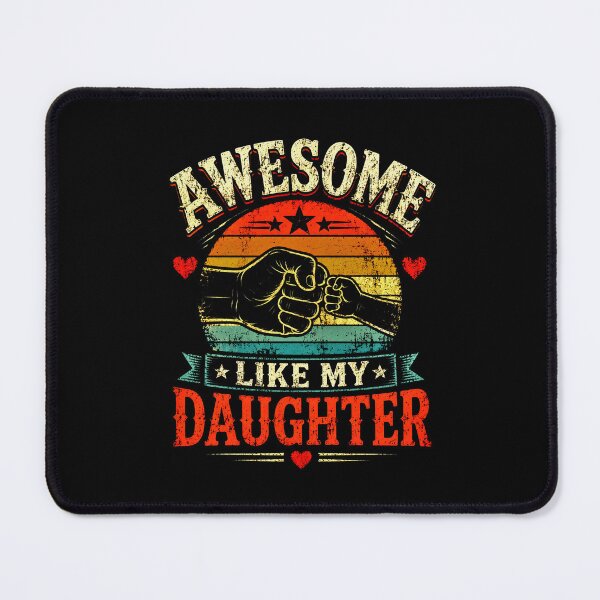 Item preview, Awesome Like My Daughter Fist Bump Pride Design Vintage Tee designed and sold by graphixpolash.