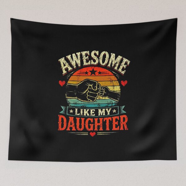 Item preview, Awesome Like My Daughter Fist Bump Pride Design Vintage Tee designed and sold by graphixpolash.