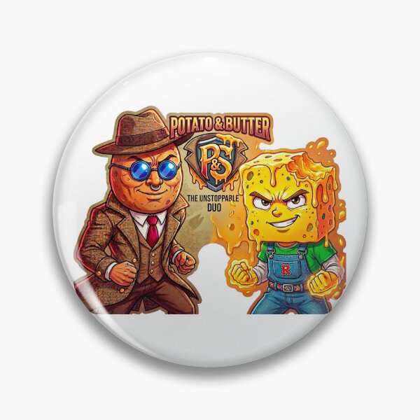 Item preview, Potato Detective and Butter Boy: The Unstoppable Duo Gaming Squad designed and sold by Surreal Characters & Cute Pups.