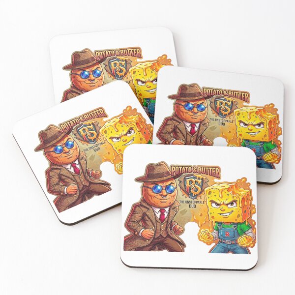 Item preview, Potato Detective and Butter Boy: The Unstoppable Duo Gaming Squad designed and sold by Japan Cyberpunk Universe & Surreal Characters.